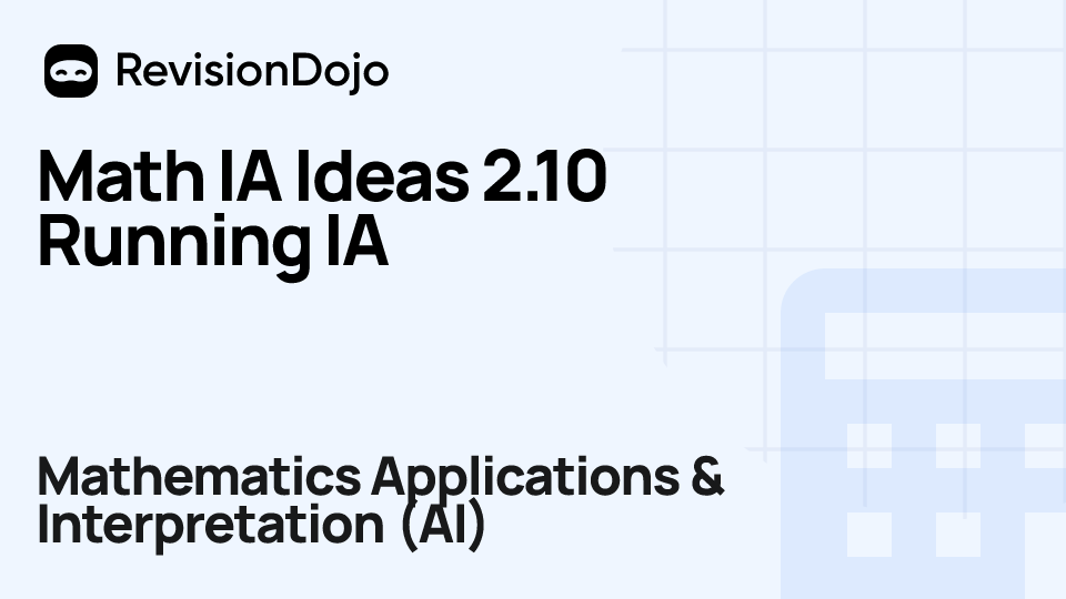 Math IA Ideas 2.10 Running IA video thumbnail
