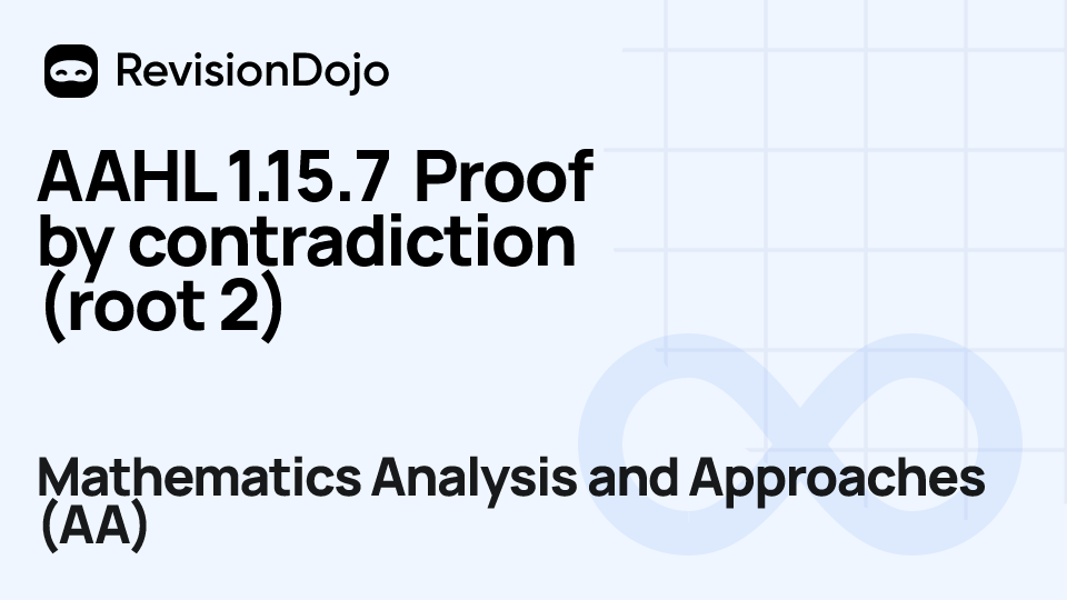 AAHL 1.15.7 Proof by contradiction (root 2) video thumbnail
