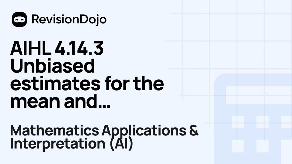 AIHL 4.14.3 Unbiased estimates for the mean and variance video thumbnail