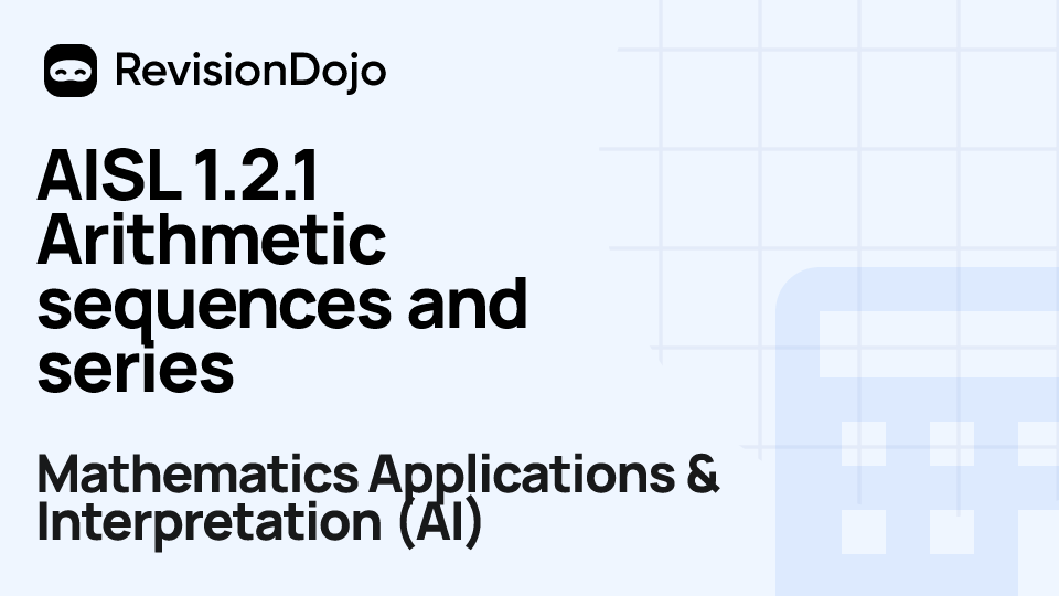 AISL 1.2.1 Arithmetic sequences and series video thumbnail
