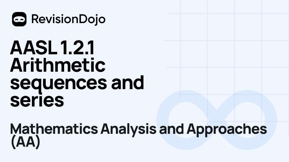 AASL 1.2.1 Arithmetic sequences and series video thumbnail