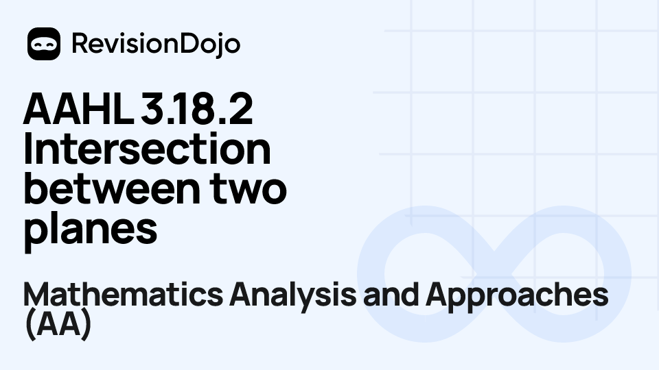 AAHL 3.18.2 Intersection between two planes video thumbnail
