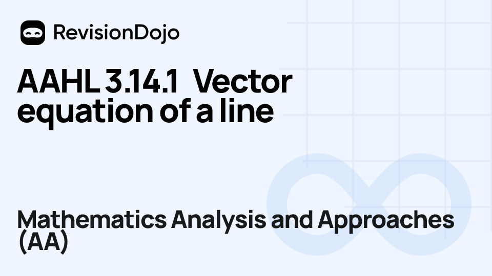 AAHL 3.14.1 Vector equation of a line video thumbnail