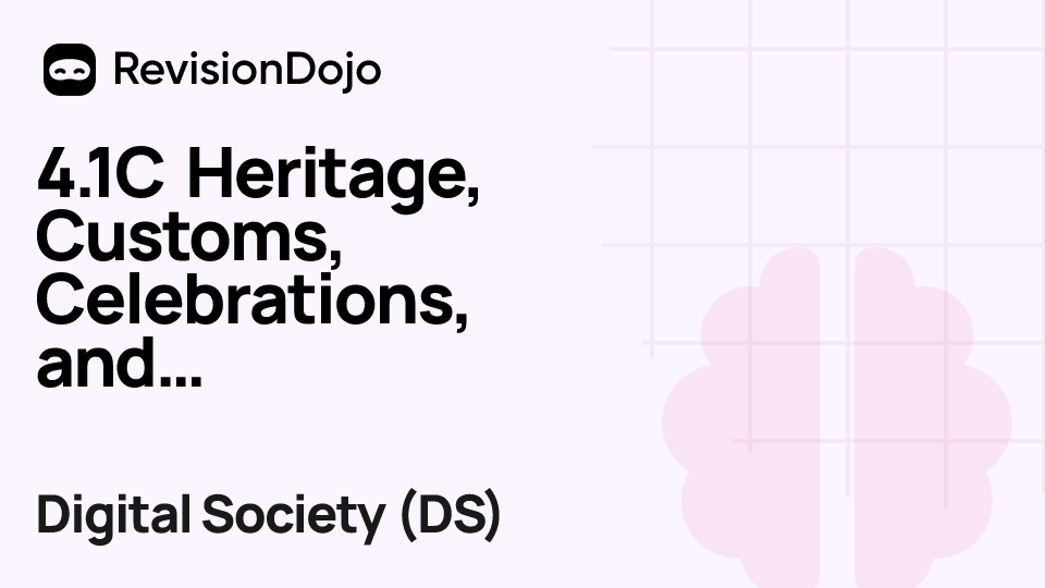 4.1C Heritage, Customs, Celebrations, and Subcultures video thumbnail