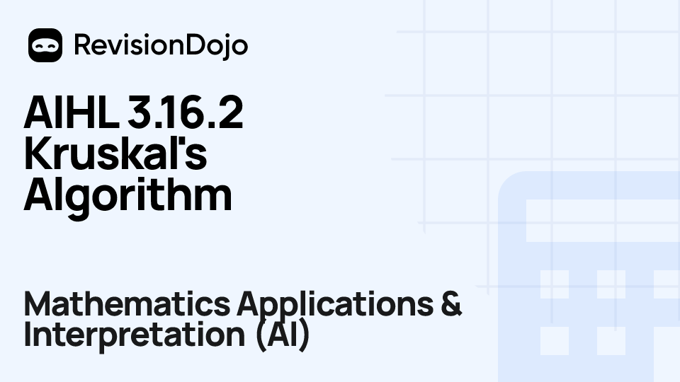 AIHL 3.16.2 Kruskal's Algorithm video thumbnail