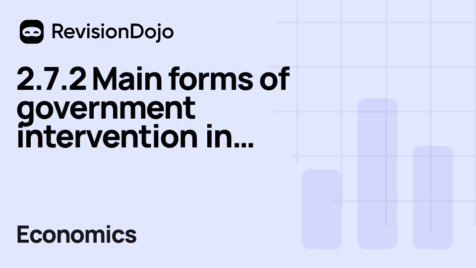 2.7.2 Main forms of government intervention in markets (Part 2) video thumbnail