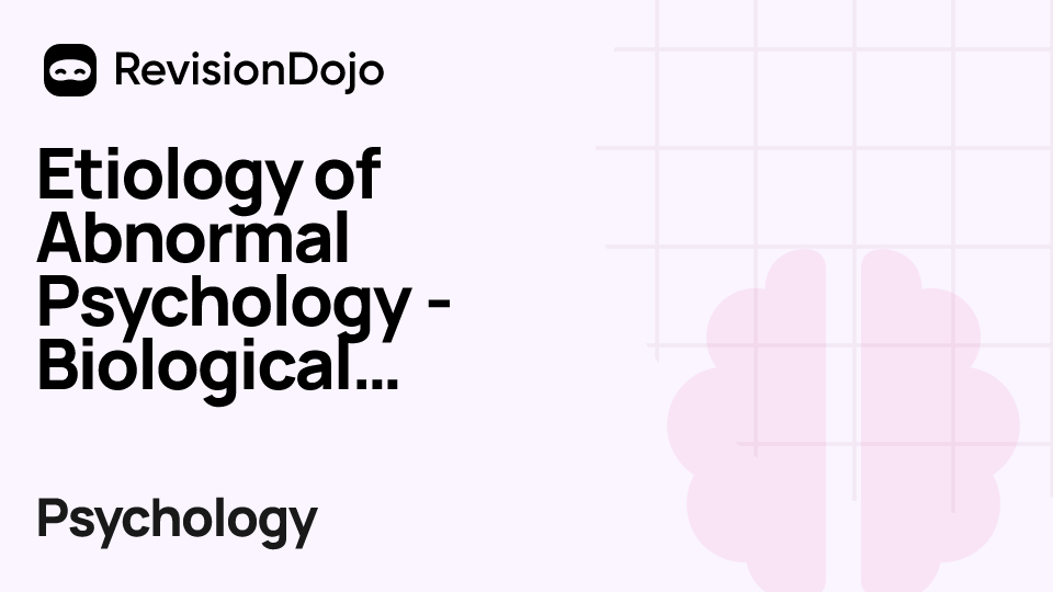 Etiology of Abnormal Psychology - Biological Approach to PTSD video thumbnail