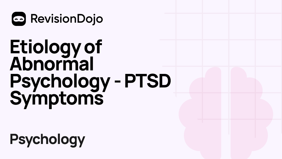 Etiology of Abnormal Psychology - PTSD Symptoms video thumbnail