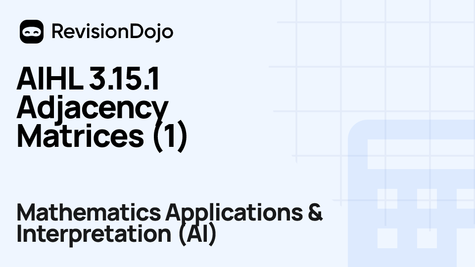 AIHL 3.15.1 Adjacency Matrices (1) video thumbnail