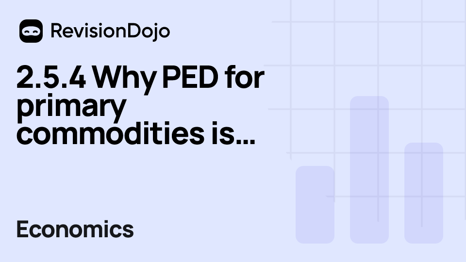 2.5.4 Why PED for primary commodities is generally lower than manufactured products (HL only) video thumbnail