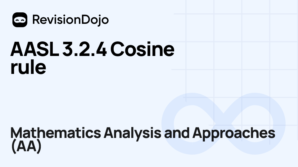 AASL 3.2.4 Cosine rule video thumbnail