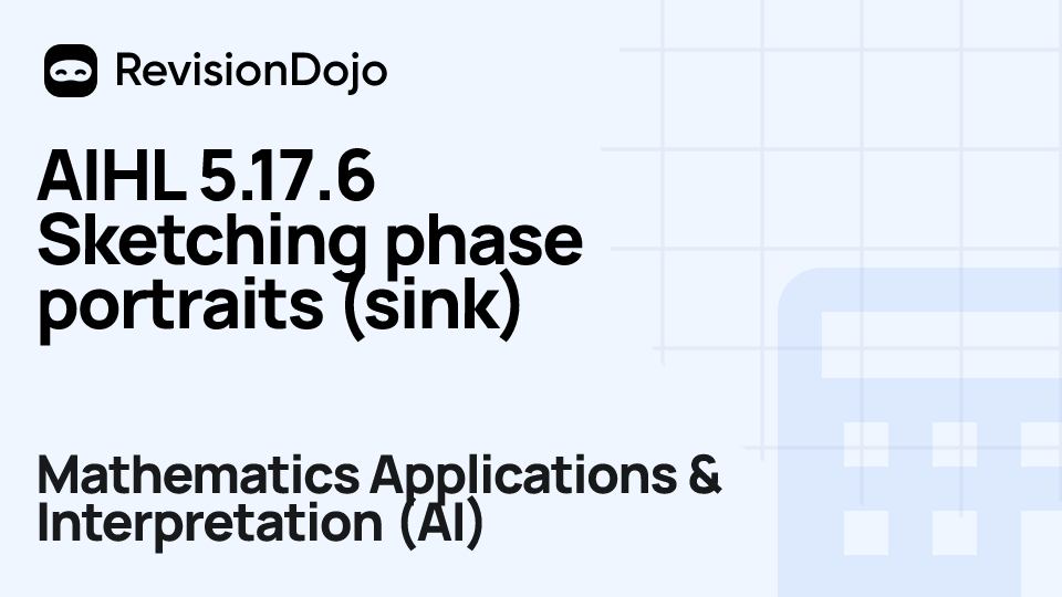AIHL 5.17.6 Sketching phase portraits (sink) video thumbnail