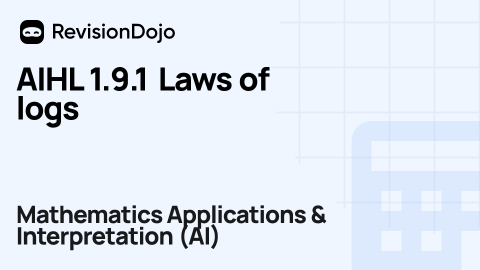 AIHL 1.9.1 Laws of logs video thumbnail