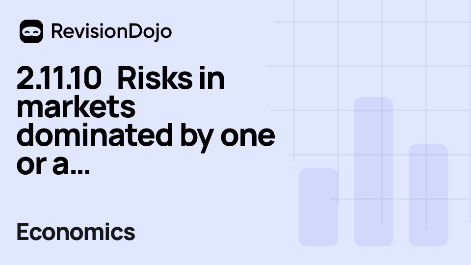 2.11.10 Risks in markets dominated by one or a few very large firms video thumbnail