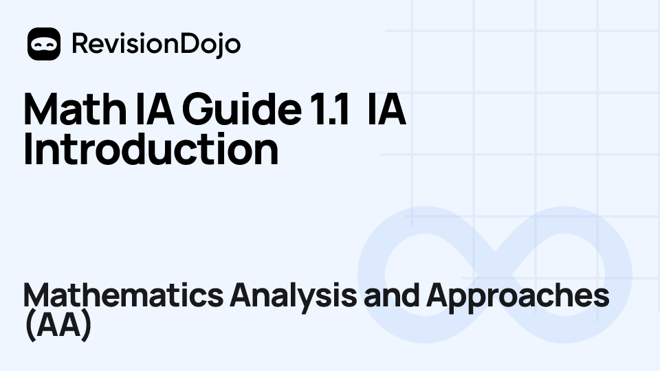 Math IA Guide 1.1 IA Introduction video thumbnail