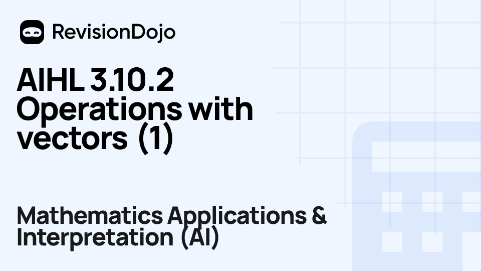 AIHL 3.10.2 Operations with vectors (1) video thumbnail