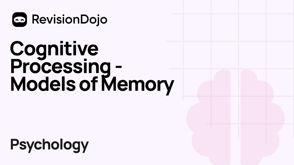 Cognitive Processing - Models of Memory video thumbnail