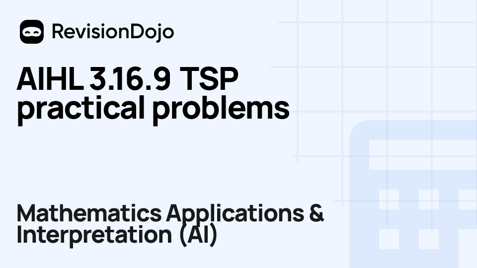 AIHL 3.16.9 TSP practical problems video thumbnail