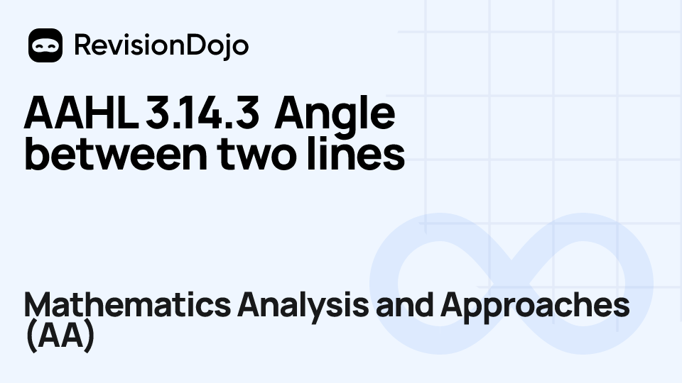 AAHL 3.14.3 Angle between two lines video thumbnail