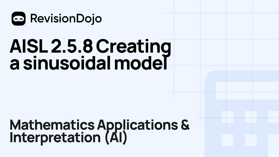 AISL 2.5.8 Creating a sinusoidal model video thumbnail