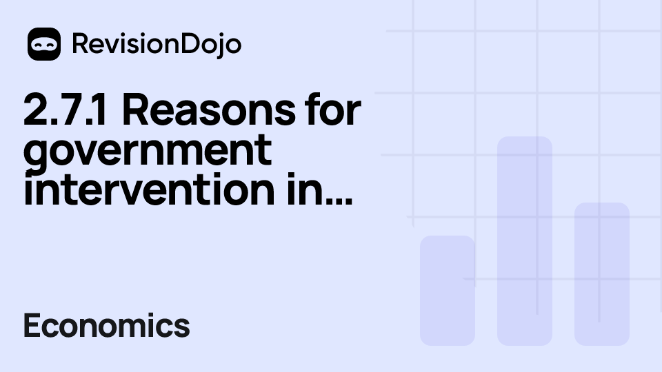 2.7.1 Reasons for government intervention in markets video thumbnail