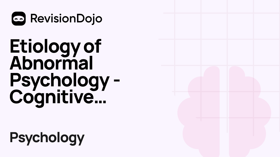 Etiology of Abnormal Psychology - Cognitive Approach to PTSD video thumbnail