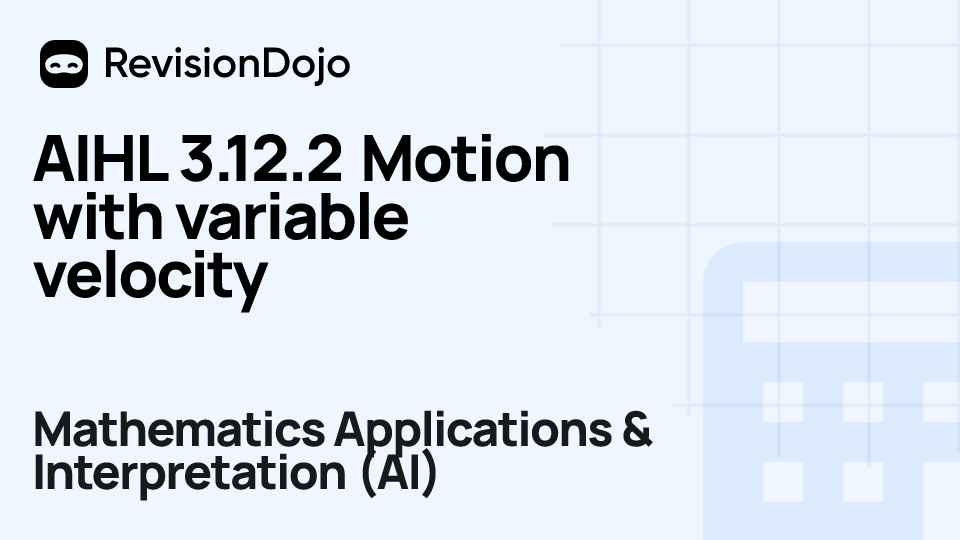 AIHL 3.12.2 Motion with variable velocity video thumbnail