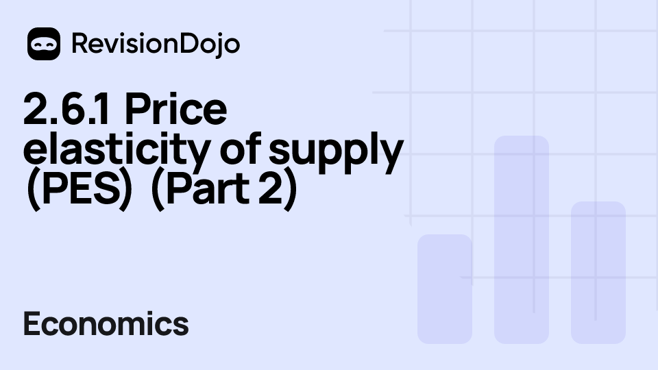 2.6.1 Price elasticity of supply (PES) (Part 2) video thumbnail