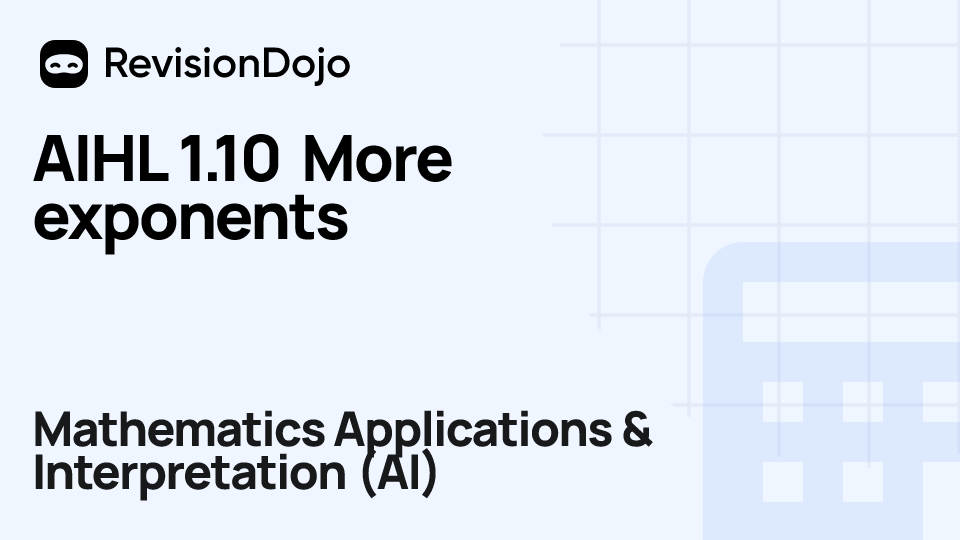 AIHL 1.10 More exponents video thumbnail