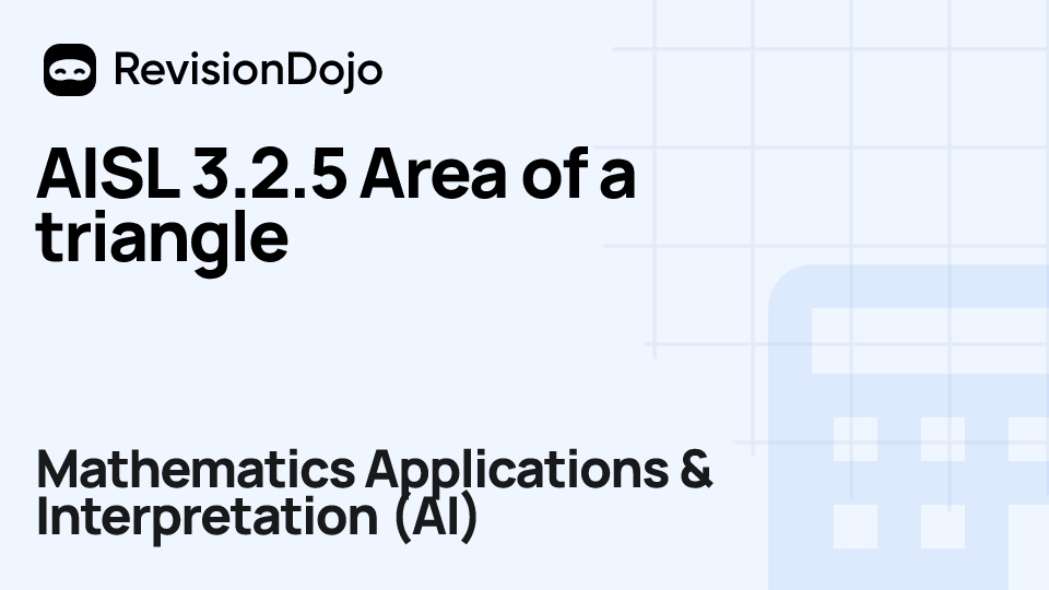 AISL 3.2.5 Area of a triangle video thumbnail
